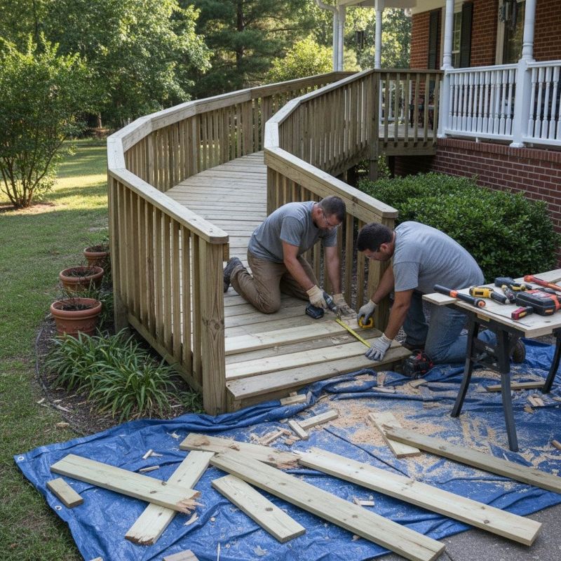 Wood Ramps Installation