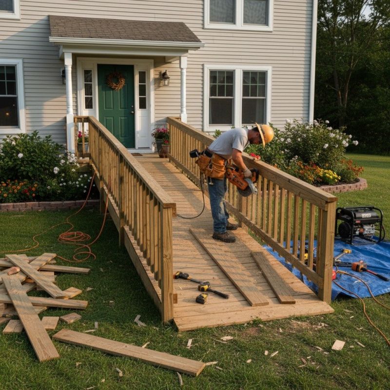 Wood Ramps Installation