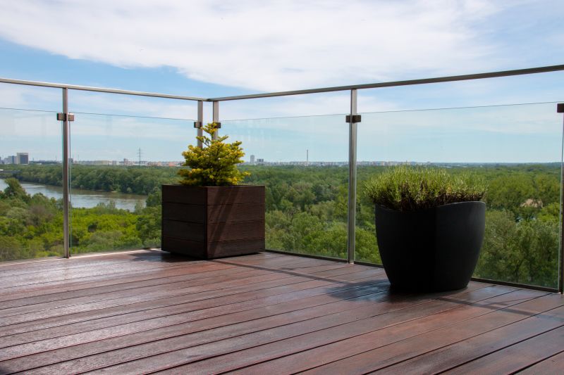 Modern Deck with Glass Railing